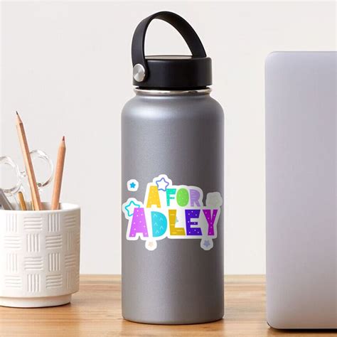 "A for Adley | Adley With Colorful Letters| Birthday Party | A is for Adley Merch" Sticker for ...