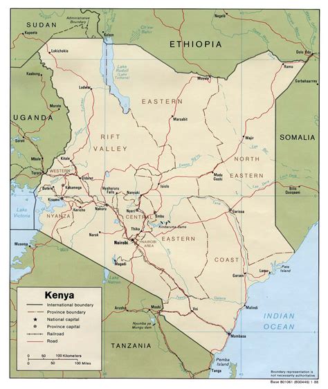 Detailed political and administrative map of Kenya. Kenya detailed political and administrative ...