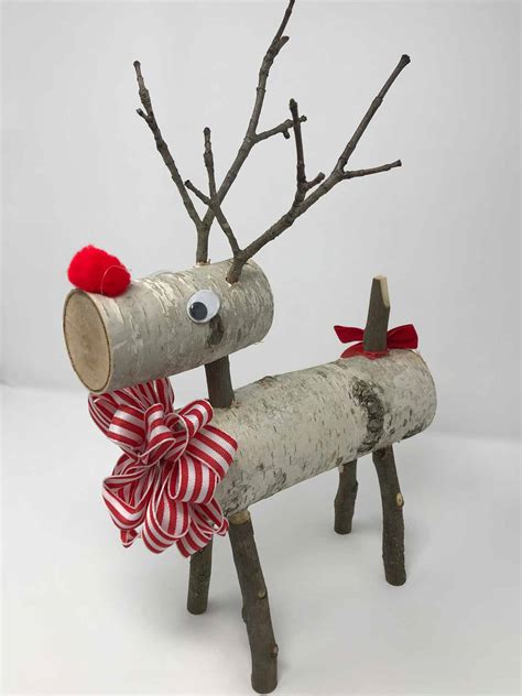 Handmade Birch Wood Reindeer • PPC Handmade