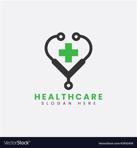 Modern healthcare clinic hospital logo design Vector Image