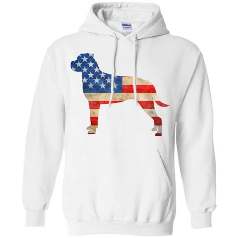 Vintage Rottweiler USA Pullover Hoodie