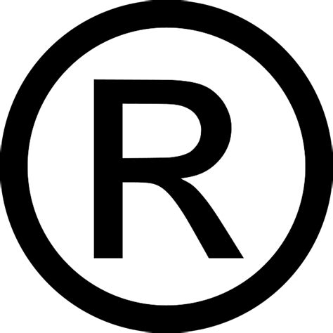 Copyright R Symbol (Registered Trademark) PNG Transparent Images | PNG All