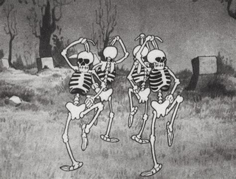 Dancing Cartoon Skeleton