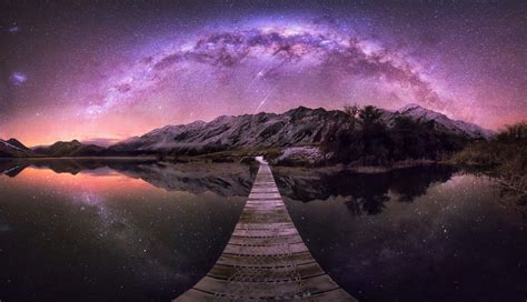 1336x768 Resolution Galaxy Stars Over Mountain HD Laptop Wallpaper - Wallpapers Den