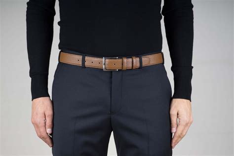 Buy Brown Mens Dress Belt - LeatherBeltsOnline.com - Zero shipping cost