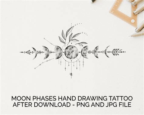 Moon Phases Tattoo Designs - Design Talk