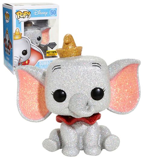 Funko POP! Disney #50 Dumbo (Glitter) - Diamond Collection - Hot Topic Exclusive - New, Mint