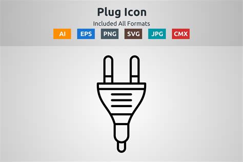 Plug Vector Outline Icon Graphic by abidehtisham198 · Creative Fabrica