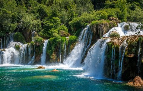 Waterfall Krka National Park Croatia Wallpapers - Wallpaper Cave