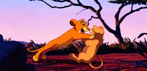 Lion King Simba And Nala Fight