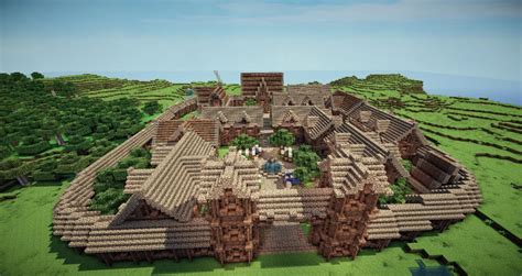 Minecraft Medieval Town Layout