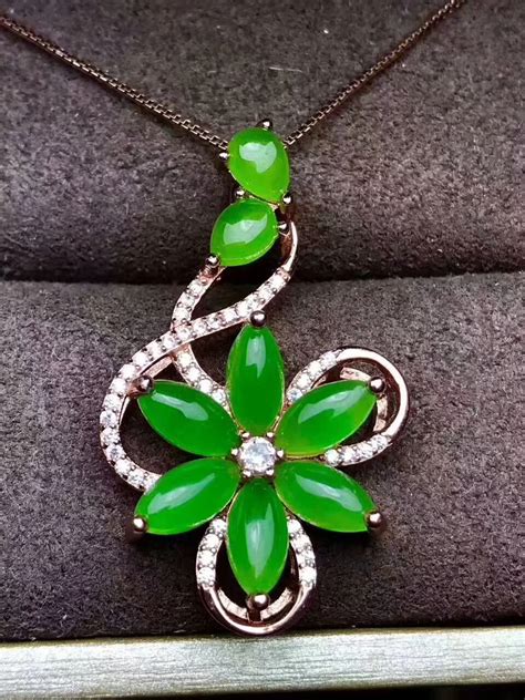 KJJEAXCMY boutique jewelry 925 pure silver inlaid natural jade female ...