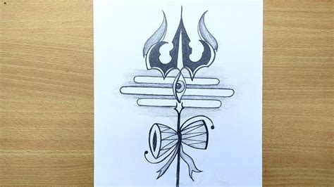 Trishul, Lord Shiva, Pencil Drawings, Shiva, Pencil Art