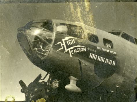 Mission markers and nose art on the B-17 bomber "High Tension", 1942-45 | The Digital ...