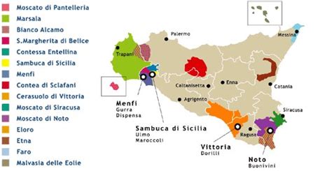 Sicilians wines their regions and grapes