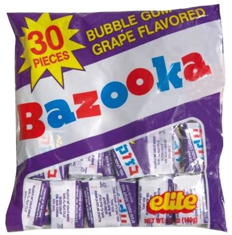 Bazooka Grape Flavored Bubble Gum - 30 ea, Nutrition Information | Innit