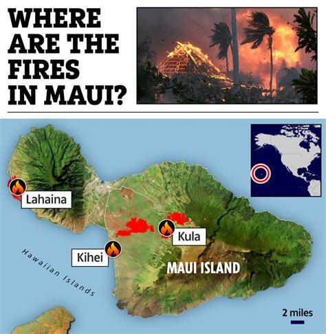 Map of Maui wildfires: Where are the fires burning in Lahaina? - Dailynationtoday