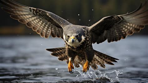 Premium AI Image | Peregrine Falcon Diving