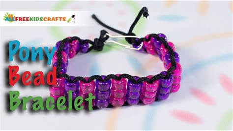 Pony Bead Bracelet - YouTube