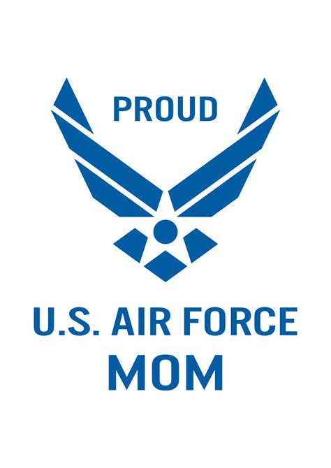 U.S. Air Force Mom Symbol - free svg file for members - SVG Heart