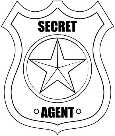 Secret Agent Badge Printable Template | Free Printable Papercraft Templates