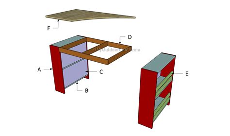 Kids Desk Plans | MyOutdoorPlans