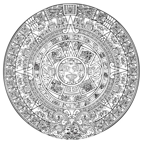 Aztec Calendar Vector [EPS File] - accurate, ancient, antiquities, apocalyptic, Art ...