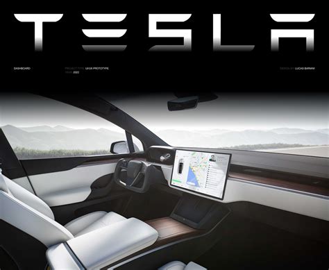 Tesla Model X Dashboard on Behance