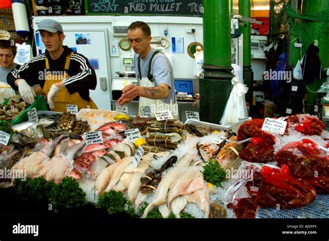 Fish Borough market London England UK Stock Photo - Alamy