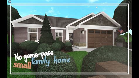 Bloxburg speedbuild: Small Family Home | No game-pass - YouTube