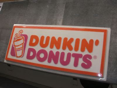 Advertising Sign - Plastic Sign Face - Dunkin Donuts -- Antique Price Guide Details Page