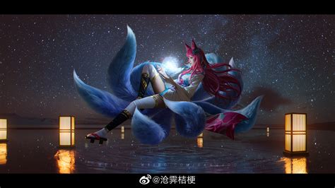 Cosplay Asian Women Ahri League Of Legends League Of Legends Spirit ...