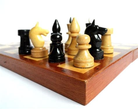 Russian vintage wooden chess. Full set. by USSRvintage on Etsy