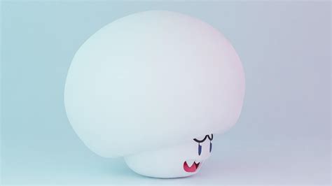 Boo Mushroom From Mario's Games - 3D Model by clickdamn