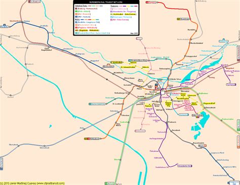 Nuremberg Real Distance Metro Map