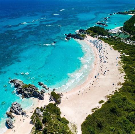 Horseshoe Bay - Bermuda. Keep going to the cove on the left ...