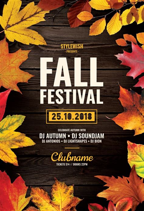 Autumn & Fall Flyer Templates for Photoshop • Stylewish