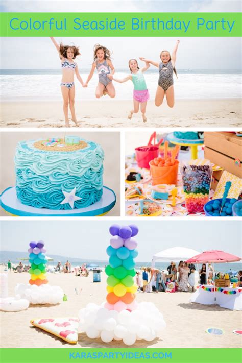 Kara's Party Ideas Colorful Seaside Birthday Party | Kara's Party Ideas