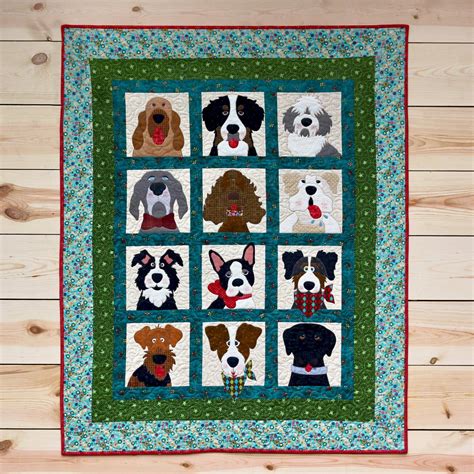 Doggies in the Window - Pattern | Dog quilts, Applique quilt patterns, Quilts