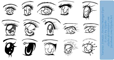 Various Female Anime+Manga Eyes by Elythe on DeviantArt