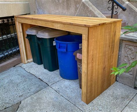 Custom built garbage can enclosures - Park Slope, NY Patch