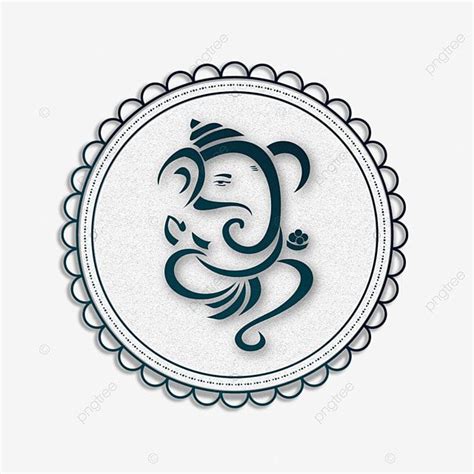 Ganesh Chaturthi White Transparent, Ganpati Free Png For Ganesh ...