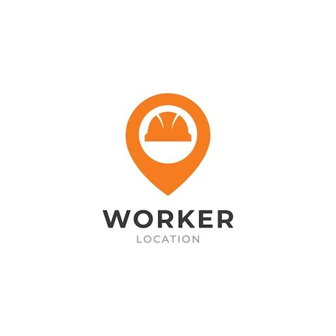 Premium Vector | Worker logo vector template