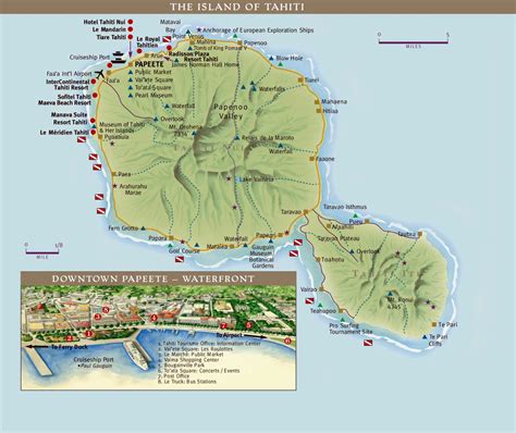 Large Tahiti Island Maps for Free Download and Print | High-Resolution and Detailed Maps