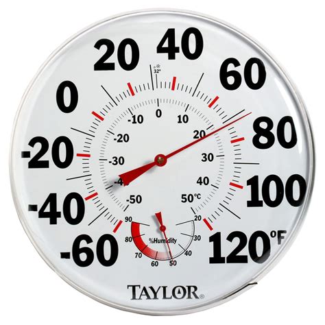 Taylor 497 12" Outdoor Thermometer Temperature/Humidity Gauge | eBay