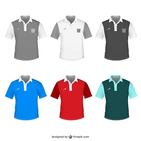 Polo shirt vector template Vector | Free Download