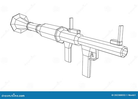 Anti-tank Rocket Propelled Grenade Launcher - RPG 7 Stock Vector - Illustration of rocket ...