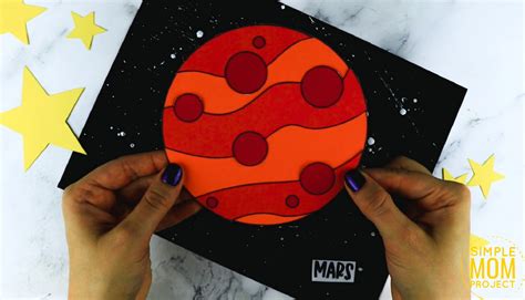 Mars Craft With Printable Template – Simple Mom Project