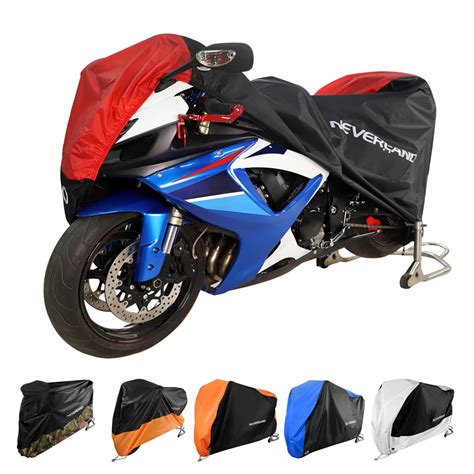 Motorcycle Cover All Season Waterproof Dustproof UV Protective Outdoor Indoor Lock holes Design ...