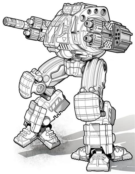 [Get 39+] War Robots Mech Coloring Pages